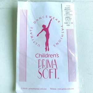 Prima Soft Children's Black Footless Tights 2-6X